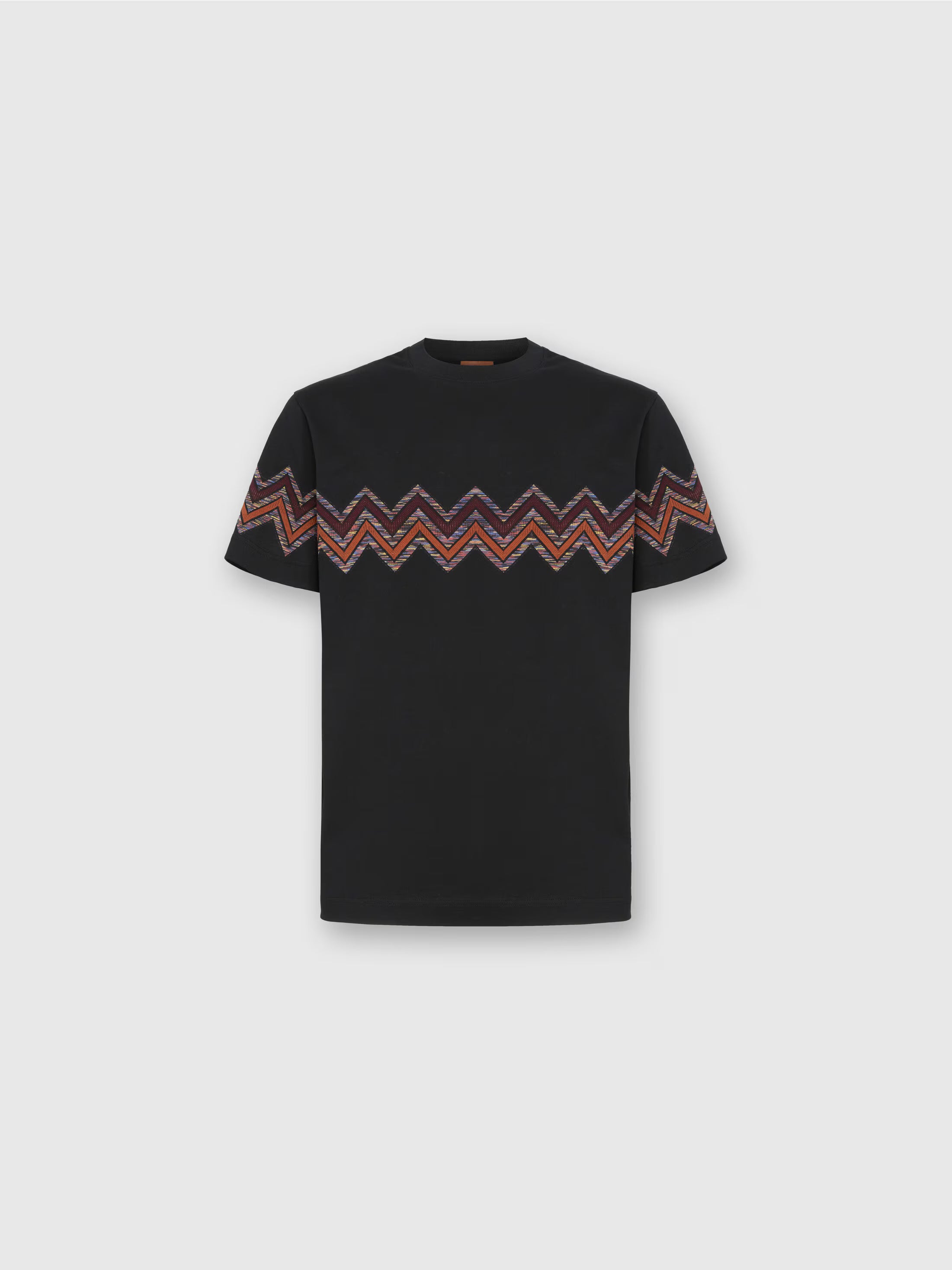 Missoni Orange Zig Chest T-Shirt - Black